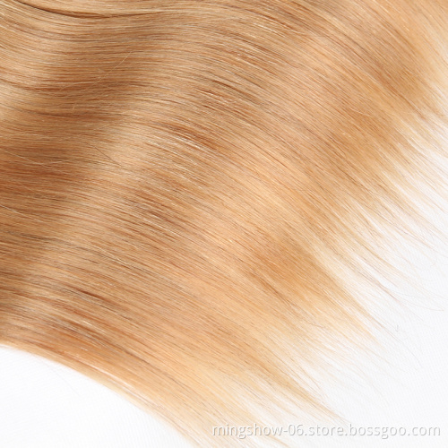 1b/27 straight colored hair extension human hair